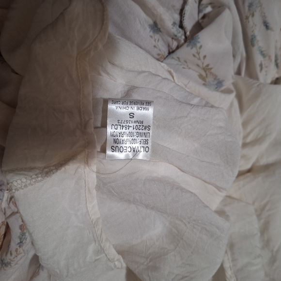 Olivaceous Mila Mini Dress Cottage Core Fairy size s - Picture 8 of 9